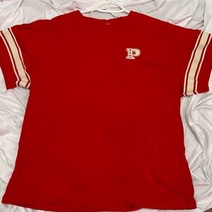 PINK Victoria's Secret Red Tee cotton campus size large